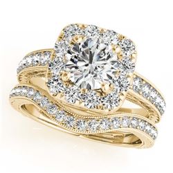 1.97 ctw VS/SI Diamond 2pc Set Wedding 14K White Gold