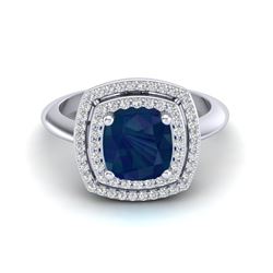 1.25 ctw Fancy Black Diamond Solitaire Ring 10K Yellow Gold