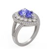 Image 2 : 14.10 ctw Blue Sapphire & Diamond Ring 14K Rose Gold