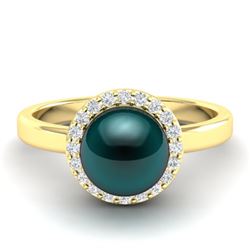 2 ctw Black Diamond Ring 14K Yellow Gold