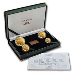 1998 South Africa 4-Coin Gold Natura Leopard Proof Set