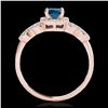 Image 2 : 1.55 ctw SI/I Fancy Intense Yellow Diamond Ring 10K Rose Gold
