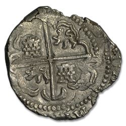 1651-1748 Mexico 8 Reales Philip V AU (Shipwreck Effect)