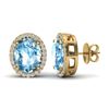 Image 2 : 1 ctw Diamond VS/SI 24 mm Hoop Earrings 14K Rose Gold