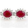 Image 2 : 5.92 ctw Princess Diamond Earrings 18K Rose Gold