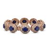 Image 2 : 7.54 ctw Turquoise & Diamond Earrings 14K Rose Gold