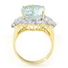 Image 2 : 11.96 ctw Peridot & Diamond Earrings 14K Yellow Gold