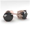 Image 1 : 2.22 ctw Garnet & Diamond Earrings Heart 14K Yellow Gold