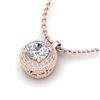 Image 2 : 10.58 ctw Citrine & Diamond Earrings 14K Rose Gold