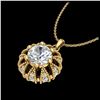Image 2 : 2.19 ctw SI/I Fancy Intense Yellow Diamond Ring 10K Rose Gold