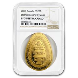 2019 Canada 2 oz Gold $250 Eternal Blessing Pysanka PF-70 NGC