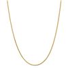 Image 1 : 14k Yellow Gold 1.9 mm Round Diamond Cut Wheat Chain - 22 in.