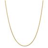 Image 1 : 14k Yellow Gold 1.9 mm Round Diamond Cut Wheat Chain - 22 in.