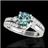 Image 1 : 2 ctw H-SI/I Diamond Solitaire Halo Ring 10K Rose Gold