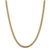 Image 1 : 14k Yellow Gold 5 mm Solid Miami Cuban Chain - 28 in.