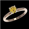 Image 2 : 1.40 ctw H-SI/I Diamond Solitaire Ring 10K Rose Gold