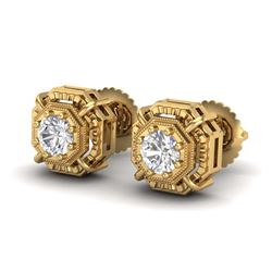 2 ctw VS/SI Oval Diamond Stud Earrings 10K White Gold
