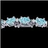 Image 1 : 1.40 ctw SI Fancy Blue Diamond Solitaire Ring 10K White & Rose Gold