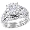 Image 1 : 14kt Yellow Gold Round Diamond Crossover Band Ring 1/4 Cttw