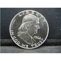 1962 Franklin Proof Half Dollar Frosty Gem