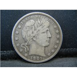 1901 Barber Half Dollar VF