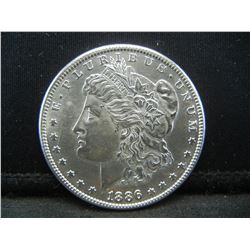 1886 S Morgan Dollar CH BU Flashy Nice Key Date
