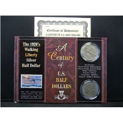 A Century of U.S Half Dollars (2) Walking Liberty Half Dollars