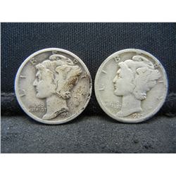1927 D,31 Mercury Dimes Better Dates