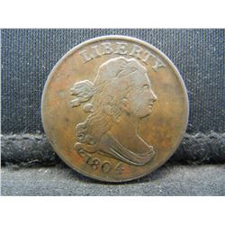 1804 Draped Bust Half Cent Nice
