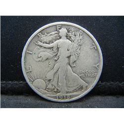 1918 S Walking Liberty Half Dollar Nice