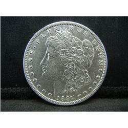 1897 O Morgan Dollar AU+ Key Date