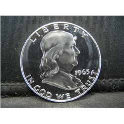 1963 Franklin Proof Frosty Gem