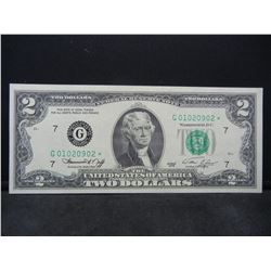 1976 $2.00 Star Note Gemmy