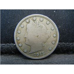1912 D Liberty Nickel F+ Better Date