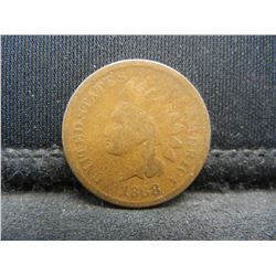 1868 Indian Cent VG Semi Key