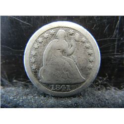 1841 O Seated Half Dime F Key Date