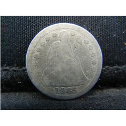 1845 Seated Dime