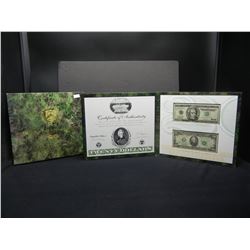 Limited Edition Portfolio - 2 United States $20.00 Federal Reserve Notes