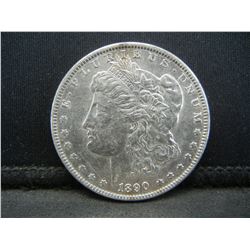 1890-P United States Morgan Silver Dollar AU