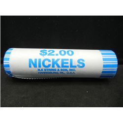 Paper Wrapped Roll of United States Buffalo Head Indian Nickel