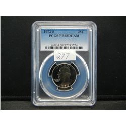 1972-S PCGS PR68 DCAM United States Washington Quarter