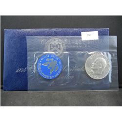 1974-S United States Eisenhower Ike Uncirculated Dollar in Original Packaging