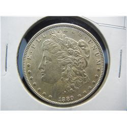 1889-P United States Morgan Silver Dollar AU