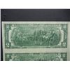 Image 6 : Uncut Sheet of 16 United States $2.00 Federal Reserve Notes, Has Been Folded