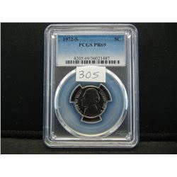 1972-S PCGS PR69 United States Jefferson Nickel