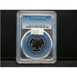 1972-S PCGS PR68 CAM Roosevelt Dime