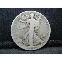 1918 United States Walking Liberty Silver Half Dollar