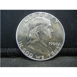 1960 United States Franklin Silver Half Dollar