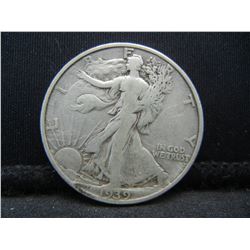 1939-S United States Walking Liberty Silver Half Dollar