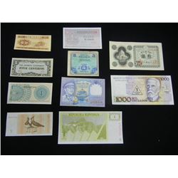 10 Mixed World Currency Notes